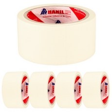 한일 마스킹 테이프 종이테이프 50mm x 20M, 5개