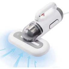 휴대용 매트리스 청소기 400W 침대 코드 고주파 더블 비트 15KPA 강력 흡입 베개 시트 소파, White-corded