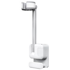 FANCY LIFE 懶人吹風機架, 免釘無痕, 兼容收納, 可調60度, 1個, 質感白