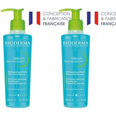 바이오더마 세비엄 클렌징 클린징 포밍 젤 폼클렌저 폼클린저 200ml 2개 (프랑스배송) Bioderma Sebium Gel moussant