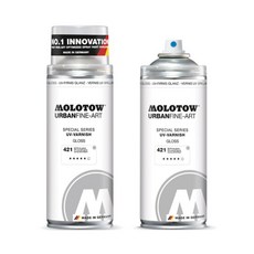 [모로토] UV바니쉬 스프레이 400ml (종류선택) - 스프레이페인트 바니쉬 모로토우 MOLOTOW, 421 UV바니쉬 유광, 1개