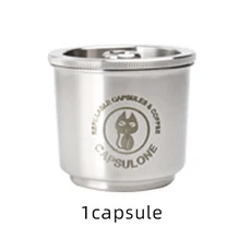 Capsulone/illy 커피 머신 메이커에 적합/STAINLESS STEEL 금속 리필 가능 재사용 캡슐 illy cafe 포드에, 04 1capsule
