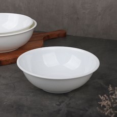 A 우동기 소 화이트 BB 순백 멜라민 그릇 라면 우동 비빔밥 식당, A 우동기 소 화이트 18.3cm (078575), 1개
