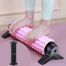 스포데쉬 스텐드형 3D 돌기 폼롤러, 1개, 블랙
