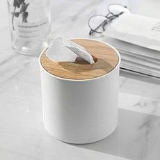 원목 원형 휴지 케이스 우드 두루마리 케이스 롤 휴지커버 디스펜서, 우드원형(화이트)