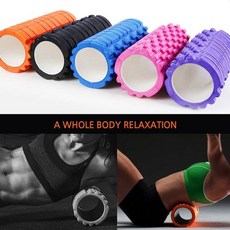 폼롤러 근막마사지 요가운동 테스 스트레칭 운동기구 홈트레이닝 컬러풀 돌기형, 1개, 오렌지