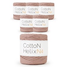 菲利普紡織 Cotton Helix 鉤織線 N4, 6個, 420 沙粉色