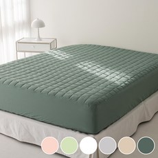 [올리비아데코] 보풀없이 오래사용하는 소르니 순면 누비 매트커버(Q)