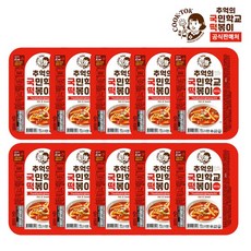 추억의 국민학교 떡볶이 오리지널 10팩, 10개, 600g