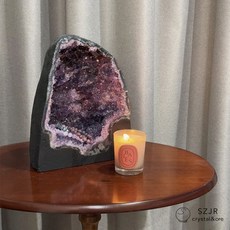 石至晶日 璀璨透亮招財紫晶洞 4.6kg 極美薄邊天然晶洞 巴西紫水晶洞 客廳財位