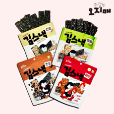 [자갈치오지매] 부산을 품은 김스낵 4종 8입 묶음 (총 8입), 8개, 20g