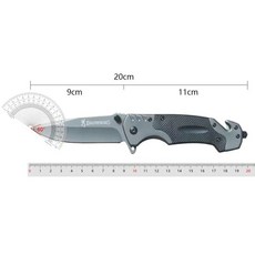 BROWNING 戶外多功能折疊刀, 1個, 60°以下,120mm9cm重型精鋼g10手柄