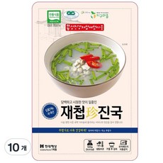 하동 섬진강 자연산 재첩진국 100% 재첩국, 500g, 10개