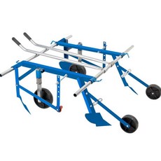 무동력 멀칭 비닐작업 폭조절 수레형 수동 농업기계, 1개