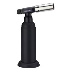 아트오브십 초걍력 2중 노즐 칵테일 캠핑 요리 충전식 토치 라이터, 1개, 블랙