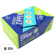 크린손 더블지퍼백 20 x 25 cm, 중(M), 100개입, 3개