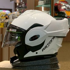 Astone RV6 素色 白 後掀式可樂帽 配重均勻 亞洲版 全罩式安全帽 - 新兄弟帽店, M