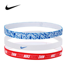 나이키 엘라스틱 프린티드 헤어밴드 3종 세트 AC9728-495, 혼합색상, 3개