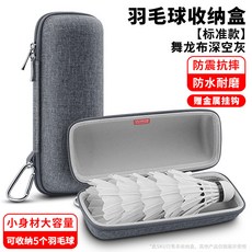 휴대용 배드민턴 세트 하드커버 숄더백 라켓, 1개, B_배드민턴 수납함 드래곤 그레이