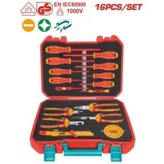 TOTAL 16件絕緣起子工具組套, 1個