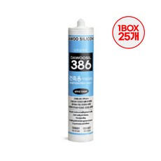 다우실란트 다우실 386 수성 실리콘 백색 25개 박스 아크릴 벌크