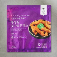 미식연구소 갓튀겨나온 곱빼기 통등심 젓가락 돈까스 (냉동), 500g, 3개