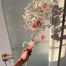 婚禮權杖 結婚手捧花 手杖, 粉色權杖材料包, 粉色權杖材料包