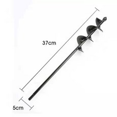 얼음 드릴 빙어 빙어낚시 송어 쇄빙기 천공기 낚시용, 리튬 전동 드릴용 지름 5 37cm 드릴 비트