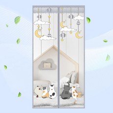 방충문 베란다 방충망 자석 모기장 출입문 현관 79748PC 1(EA), 중 90 X 210