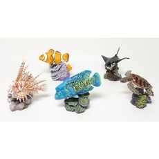 BANDAI 生物大圖鑑 珊瑚礁生物 轉蛋 扭蛋 迷你收藏, 1個, 整套 / 5款（金額950元，數量按5）