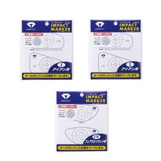 高爾夫球桿桿面貼紙擊球貼紙1組3包，保護球桿，提升擊球準確性, 鐵桿*2+球道木*1, 1套