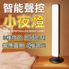 【智能聲控免起床】USB小夜燈 臥室 床頭燈 聲控燈 柔光夜燈 led 小燈, 智能聲控小夜燈