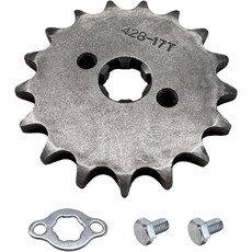 Wevdn 모터사이클 프론트 엔진 스프로킷 428-16T 17mm 미니 자전거 ATV 워셔 & 볼트 2개 50cc 70cc 90cc 125cc 140cc 160cc 쿼드 더트