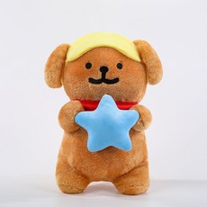 線條小狗晚安系列 絨毛玩偶, 1個, 線條小狗晚安系列-棕色,30cm