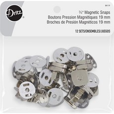 정사각형 마그네틱 34인치 니켈, Heavy Duty, Nickel, 5/8", 60 Sets