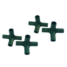 shangren 4pcs 16mm PVC 건물 피팅 온실 프레임 가구 커넥터 4L, 플라스틱, 녹색