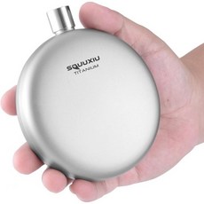 위스키 보드카 와인용 티타늄 플라스크 180ml 6온스 힙 초경량 소형 주류 병 야외 캠핑 배낭 여행 피크닉용 휴대용 포켓 플래그온, Sandblasted, Without Funnel
