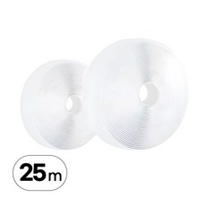대용량 25m 벨크로 테이프 2개입 세트 보들이 까슬이 찍찍이 초강력 원형 접착식, 화이트, R99942W, 2개