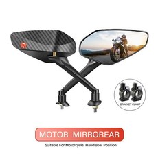 섬유 백미러 조정 오토바이 볼록 거울, 1개, 3. Handle-Royal-1