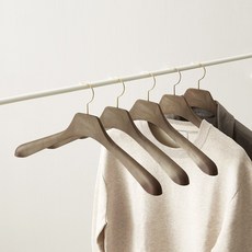 씨인크 남성 고급 다용도 옷걸이, 브라운, 15개