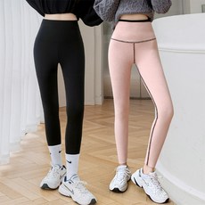 myseason 女士抓絨粉色內襯壓縮緊身褲