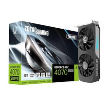 ZOTAC 게이밍 지포스 RTX 4070 슈퍼 트윈 엣지 DLSS 3 12GB GDDR6X 192비트 21Gbps PCIE 4.0 컴팩트 그래픽 카드 IceStorm 2.0 고, ZOTAC 게이밍 지포스 RTX 4070 슈퍼 트윈 엣