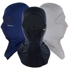 여름 메쉬 두건 마스크 바이커넥워머, 블랙