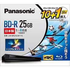 파나소닉 4배속 블루레이 디스크(추기) 25GB10장+50GB1장 P LM-BR25LW11S
