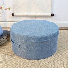 트램펄린 큐브 점핑 피트니스 운동 홈트 에어매트 쿠션, 높이 40x40x20cm, 라운드 스카이블루