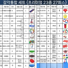 감통 교구 체육 감각 훈련 놀이 밸런스 실내 114종 수업 게임, 부티크 23개 27피스 (색상랜덤)