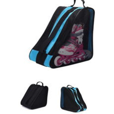 스케이트 보관 가방 휴대 메쉬 어깨 롤러 스케이트 수납 가방 장비 롤러블레이드 인라인 헬멧 보호 신발, 민트