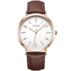 JULIUS 聚利時 皮革經典文青腕錶 JA-1017 37.5mm
