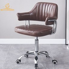 宿舍大學生轉椅舒適可調式座椅家用辦公電腦椅靠背護腰久坐舒服, 五爪款棕色