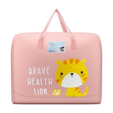 【Arbea】兒童袋兒童袋子兒童玩具防潑水防潮袋被袋整理搬運家袋【B80】, 1個, 粉色貓咪,小款